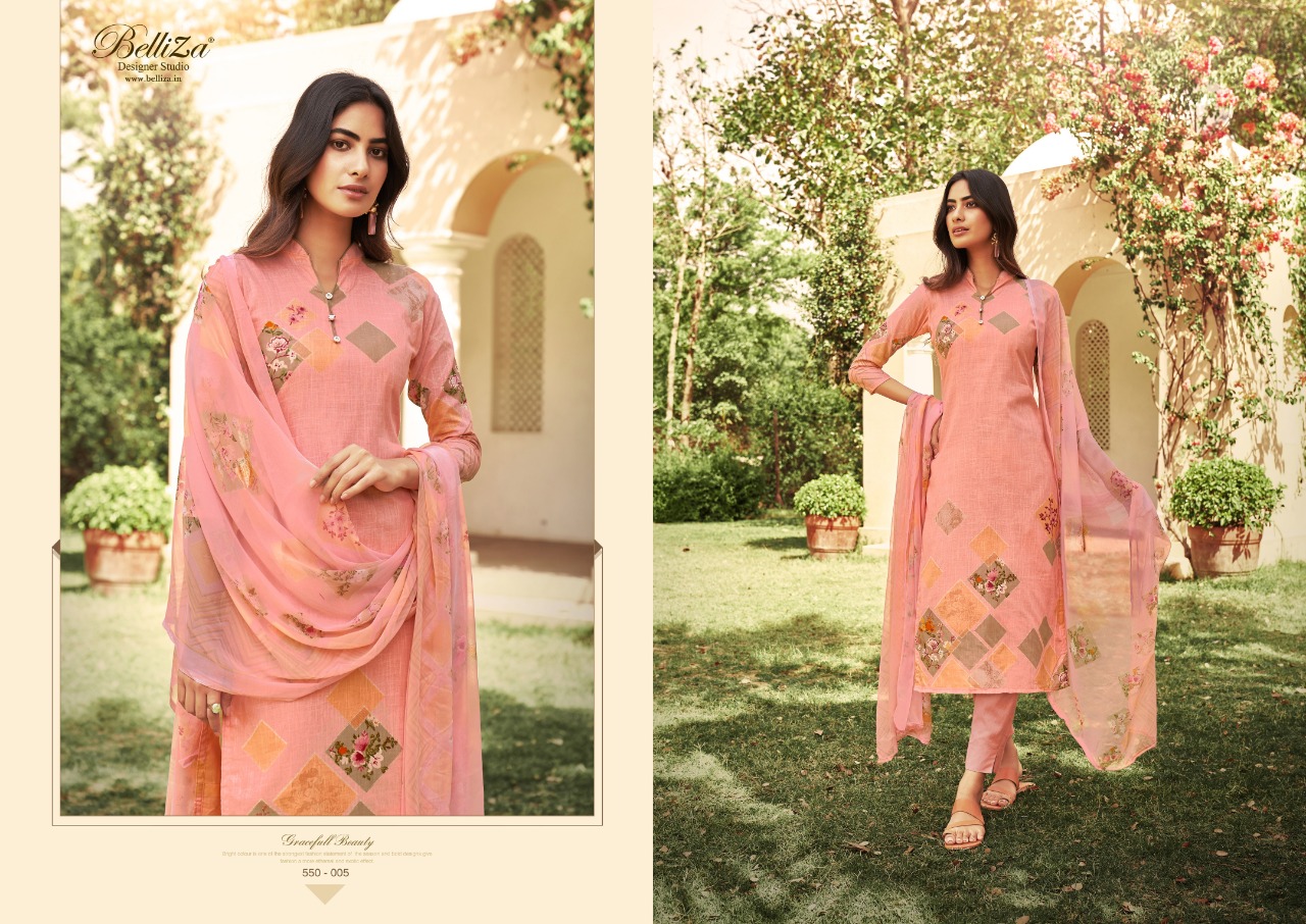 Belliza Glory Exclusive Designer Cotton Dress Material With Cotton Dupatta Wholesale