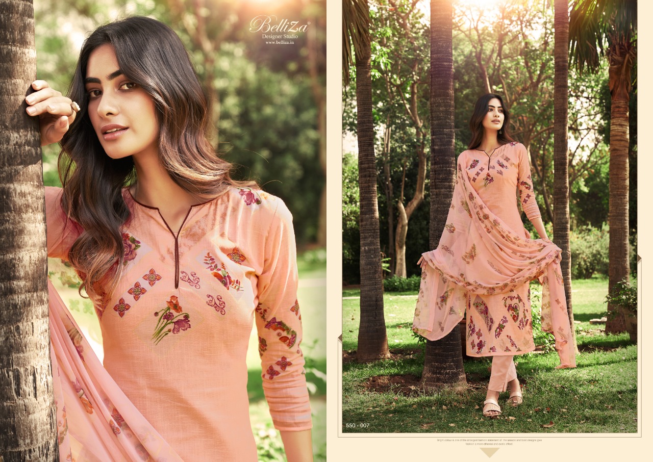 Belliza Glory Exclusive Designer Cotton Dress Material With Cotton Dupatta Wholesale