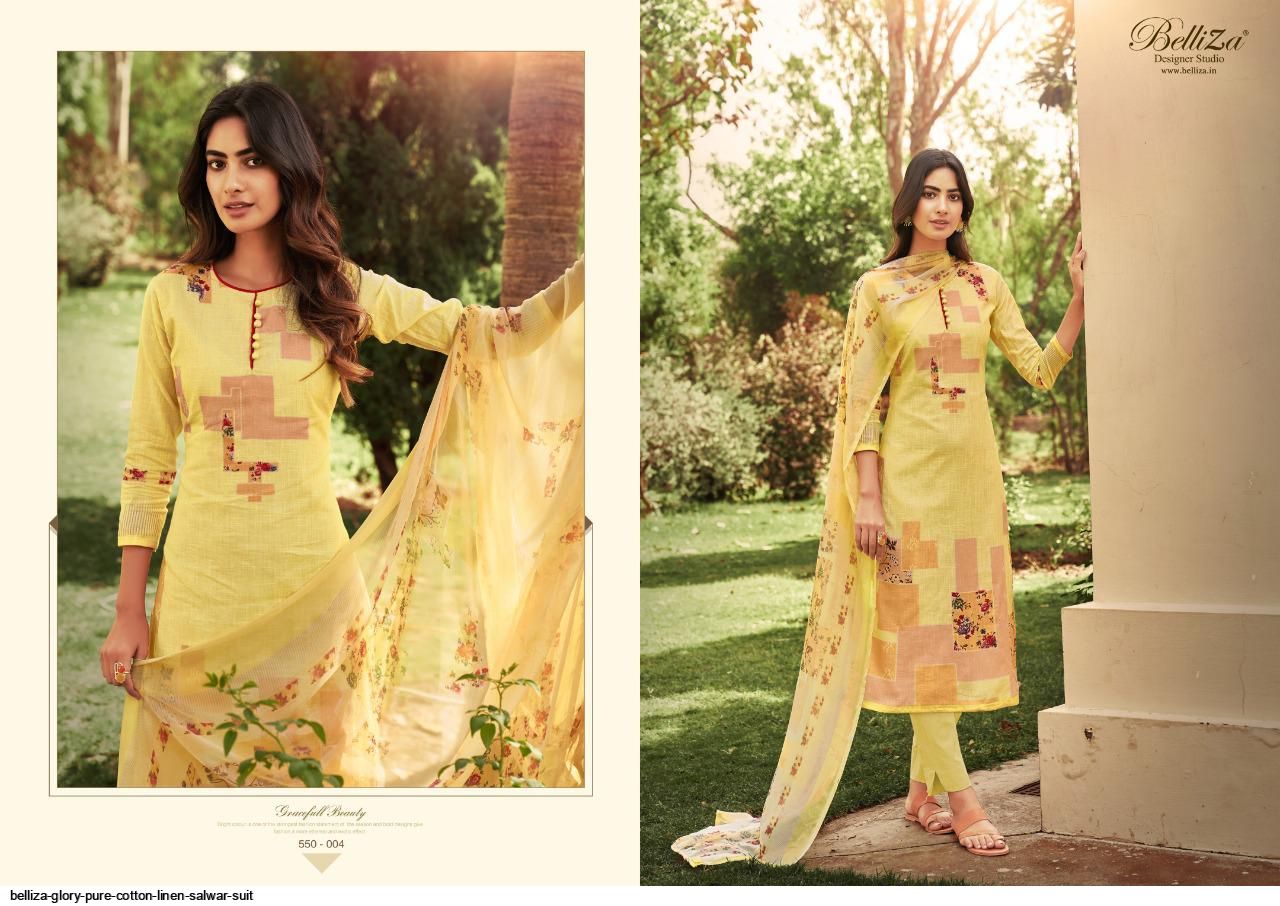 Belliza Glory Exclusive Designer Cotton Dress Material With Cotton Dupatta Wholesale