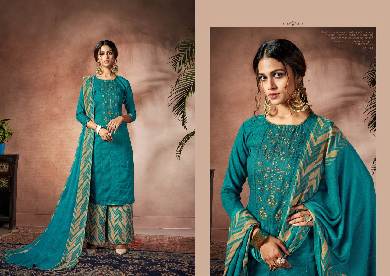 Belliza Nizam E Patiala  Vol  3 Pashmina Dress Material Catalog