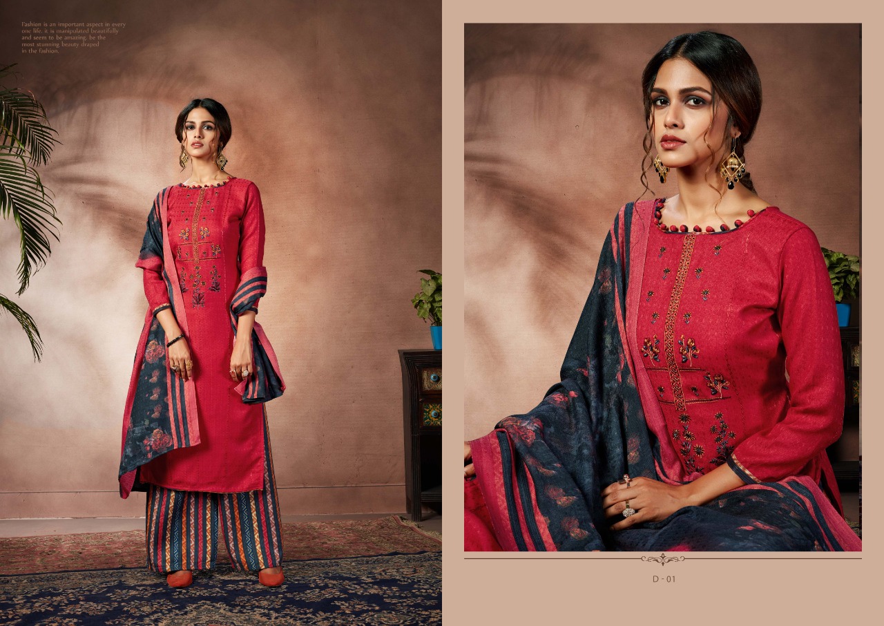 Belliza Nizam E Patiala  Vol  3 Pashmina Dress Material Catalog
