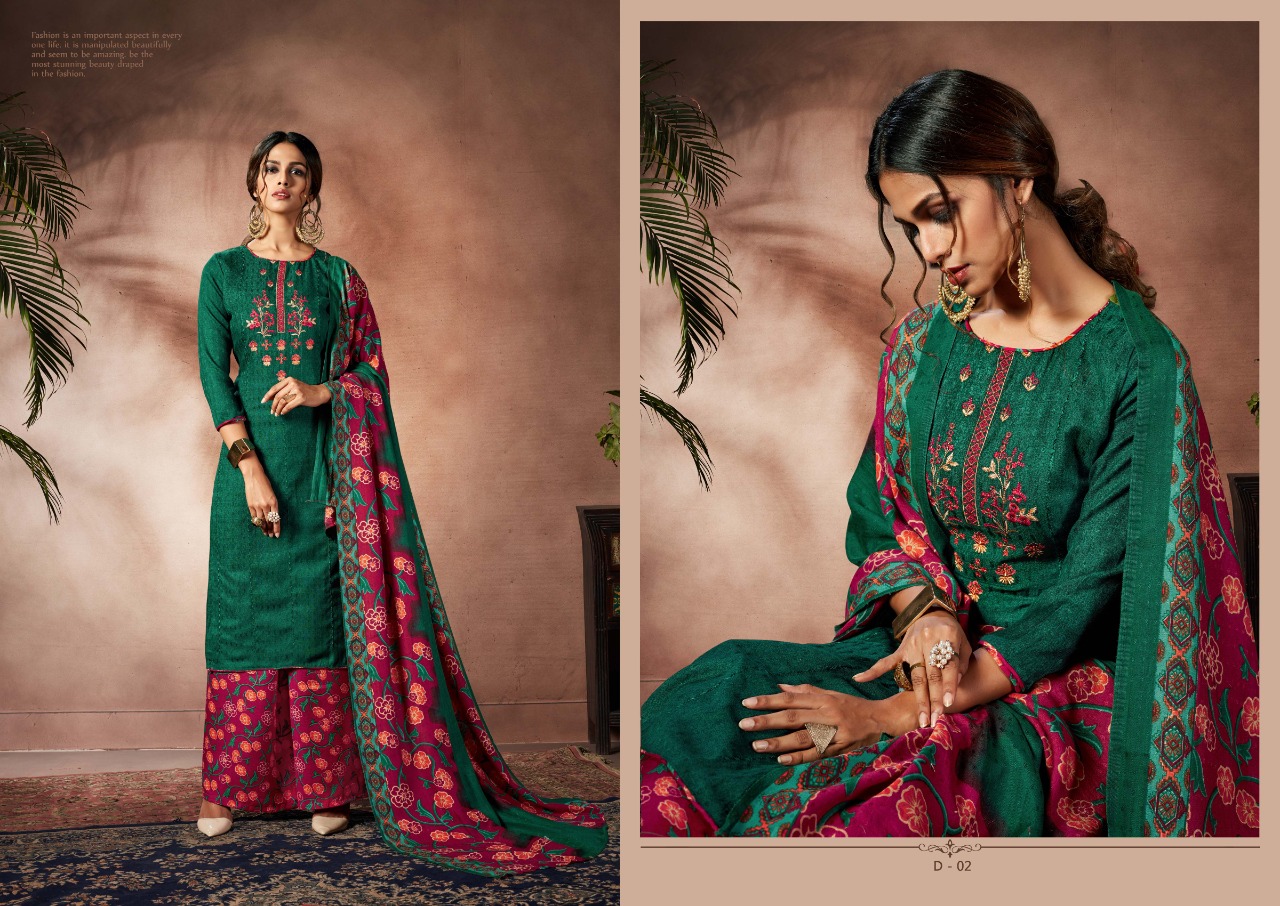 Belliza Nizam E Patiala  Vol  3 Pashmina Dress Material Catalog