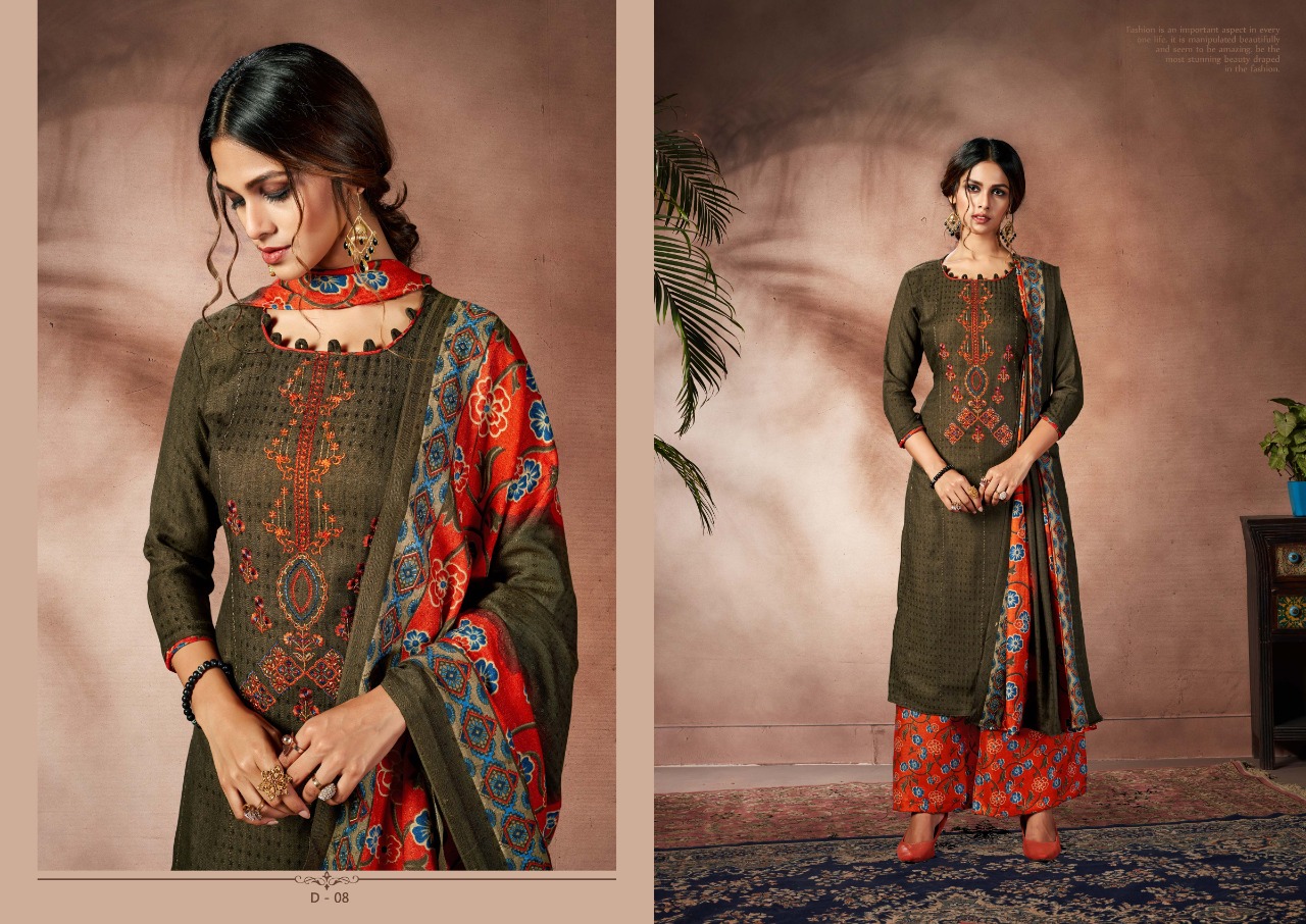 Belliza Nizam E Patiala  Vol  3 Pashmina Dress Material Catalog