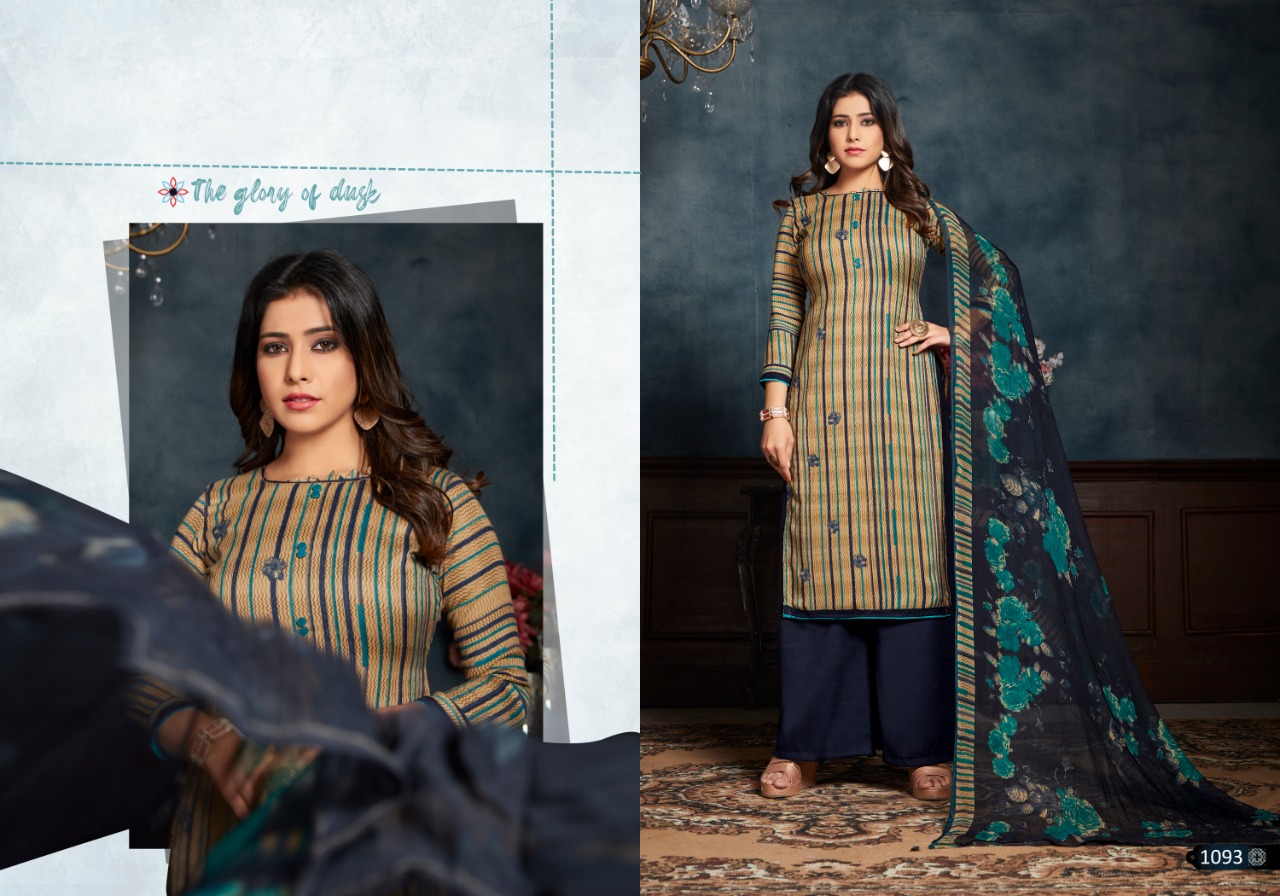 Bipson Gulmohar Pashmina Printed Dress Material Catalog