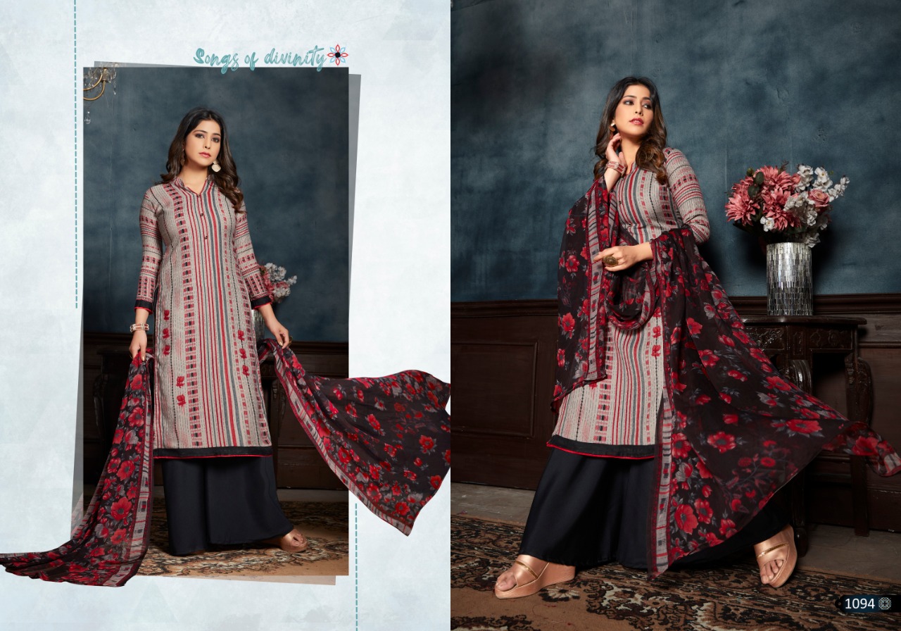 Bipson Gulmohar Pashmina Printed Dress Material Catalog
