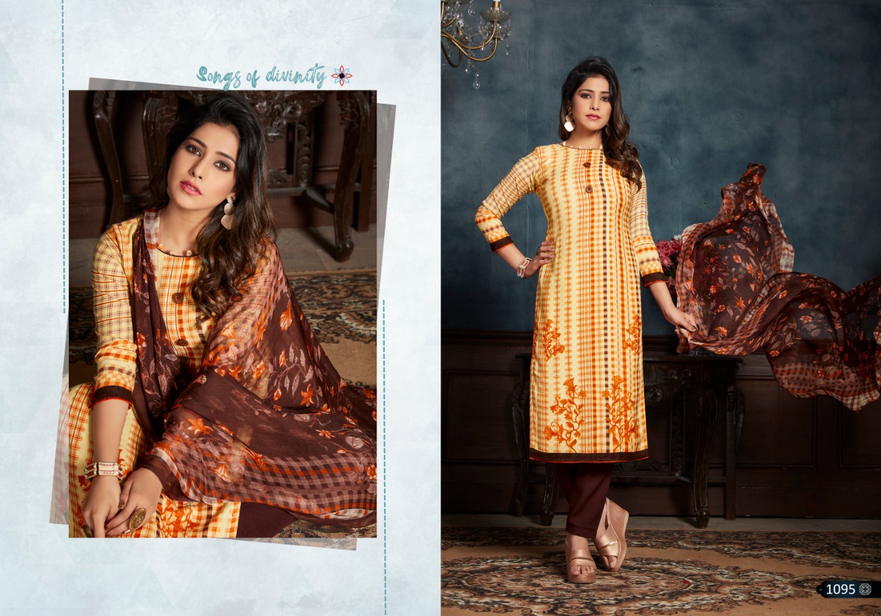 Bipson Gulmohar Pashmina Printed Dress Material Catalog