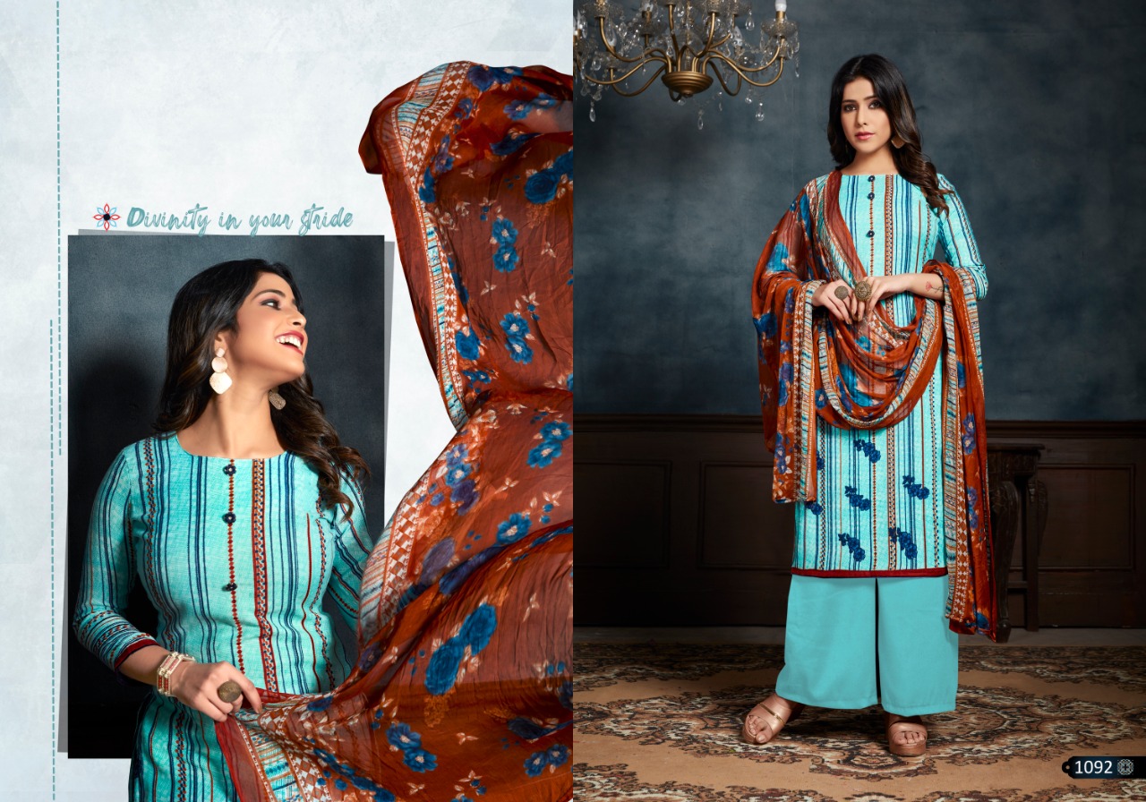 Bipson Gulmohar Pashmina Printed Dress Material Catalog