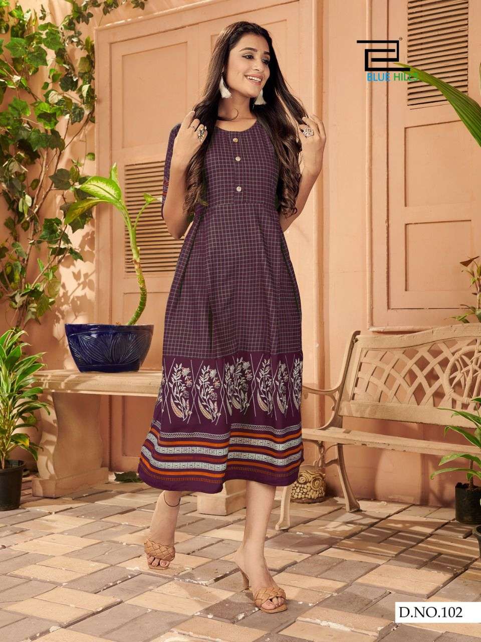 Blue Hills Kiss Miss Vol 3 Anarkali Rayon Print Kurtis Catalog