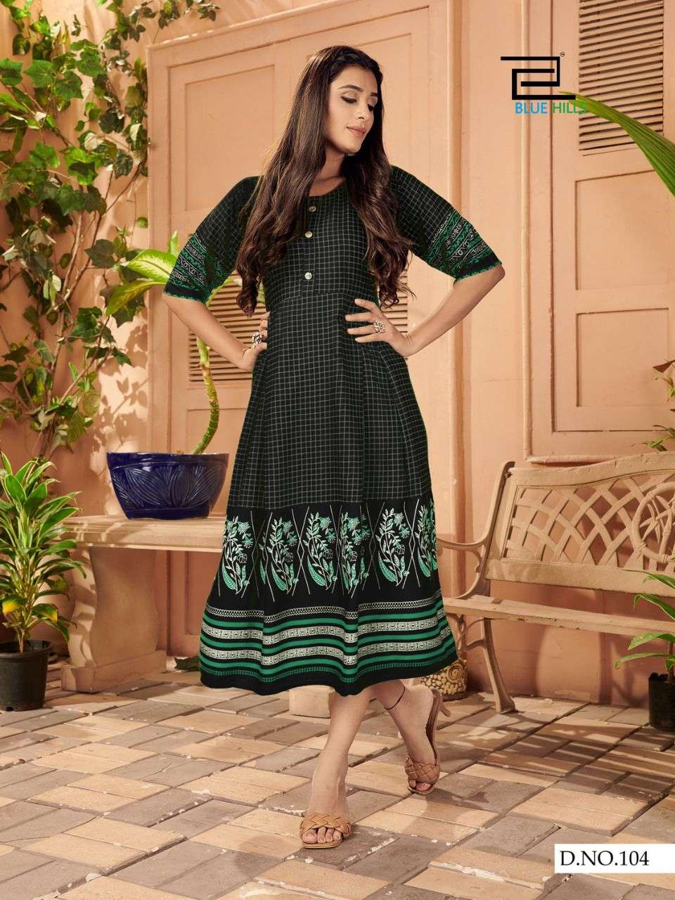 Blue Hills Kiss Miss Vol 3 Anarkali Rayon Print Kurtis Catalog