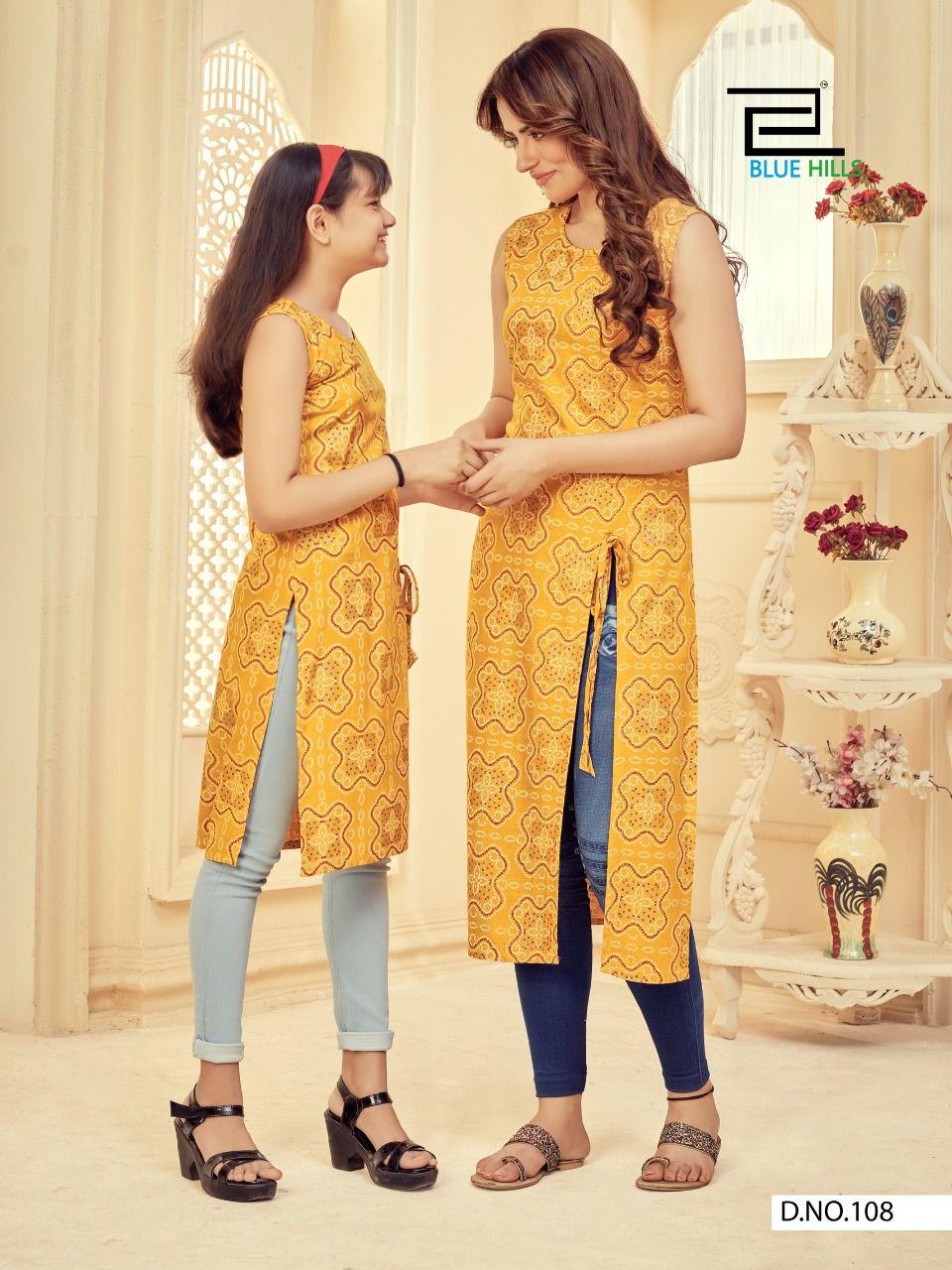 Blue Hills Like Mom Like Daughter Vol 3 Designer Combo Kurti Catalog