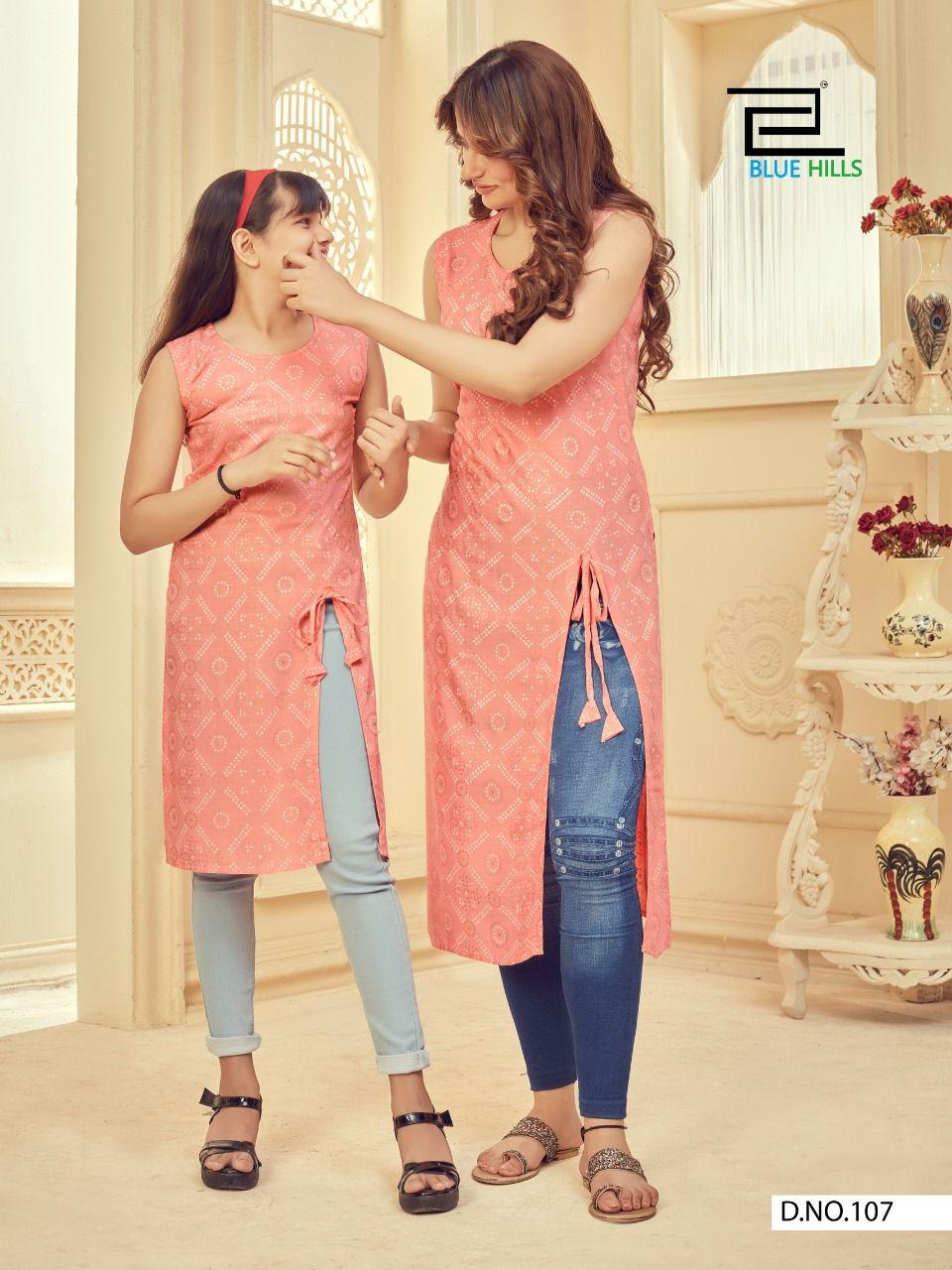 Blue Hills Like Mom Like Daughter Vol 3 Designer Combo Kurti Catalog