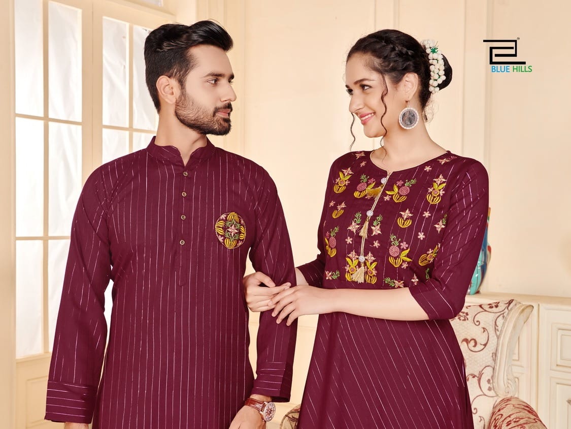 Blue Hills Love Birds Designer-husband And Wife Combo Collection