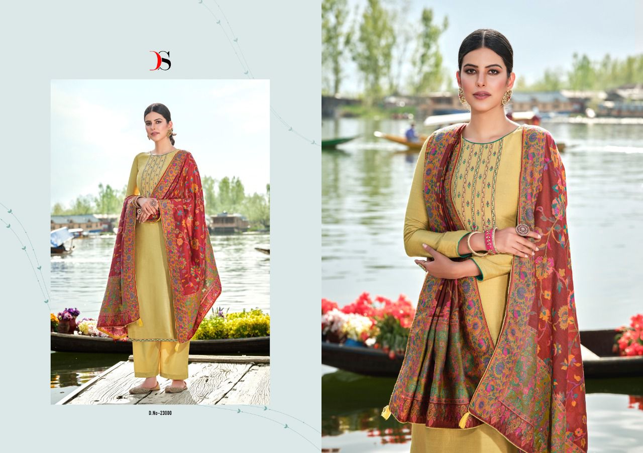 Deepsy Aafreen Mulbeery Silk Designer Salwar Suits Catalog