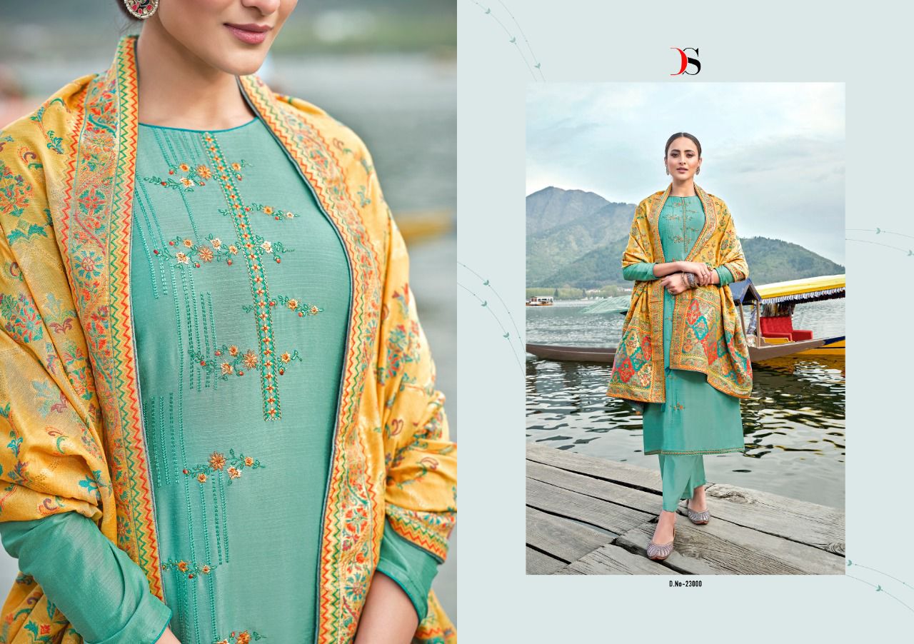 Deepsy Aafreen Mulbeery Silk Designer Salwar Suits Catalog