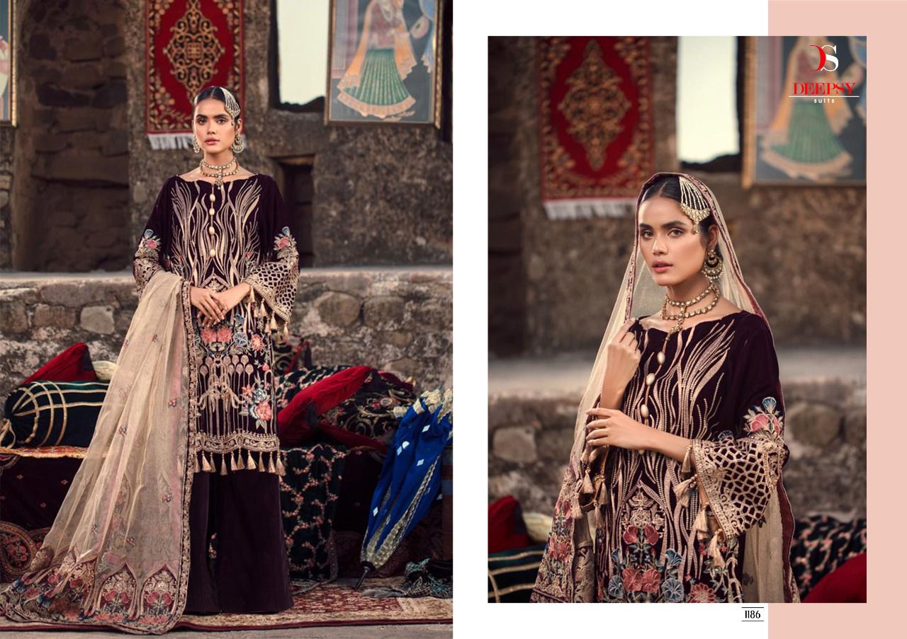 Deepsy Aniiq Velevt Embroidery Salwar Kameez  Velvet Dress Designs Pakistani Suits Catalog