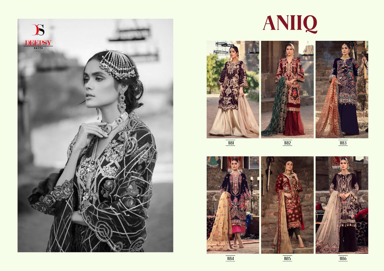 Deepsy Aniiq Velevt Embroidery Salwar Kameez  Velvet Dress Designs Pakistani Suits Catalog