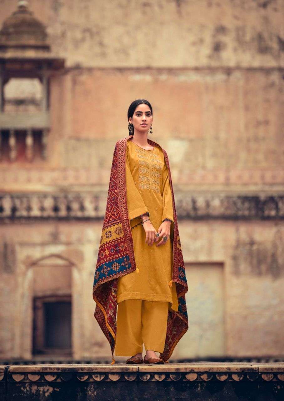 Deepsy  Basera Tussar Silk With Embroidery Work Dress Material Catalog