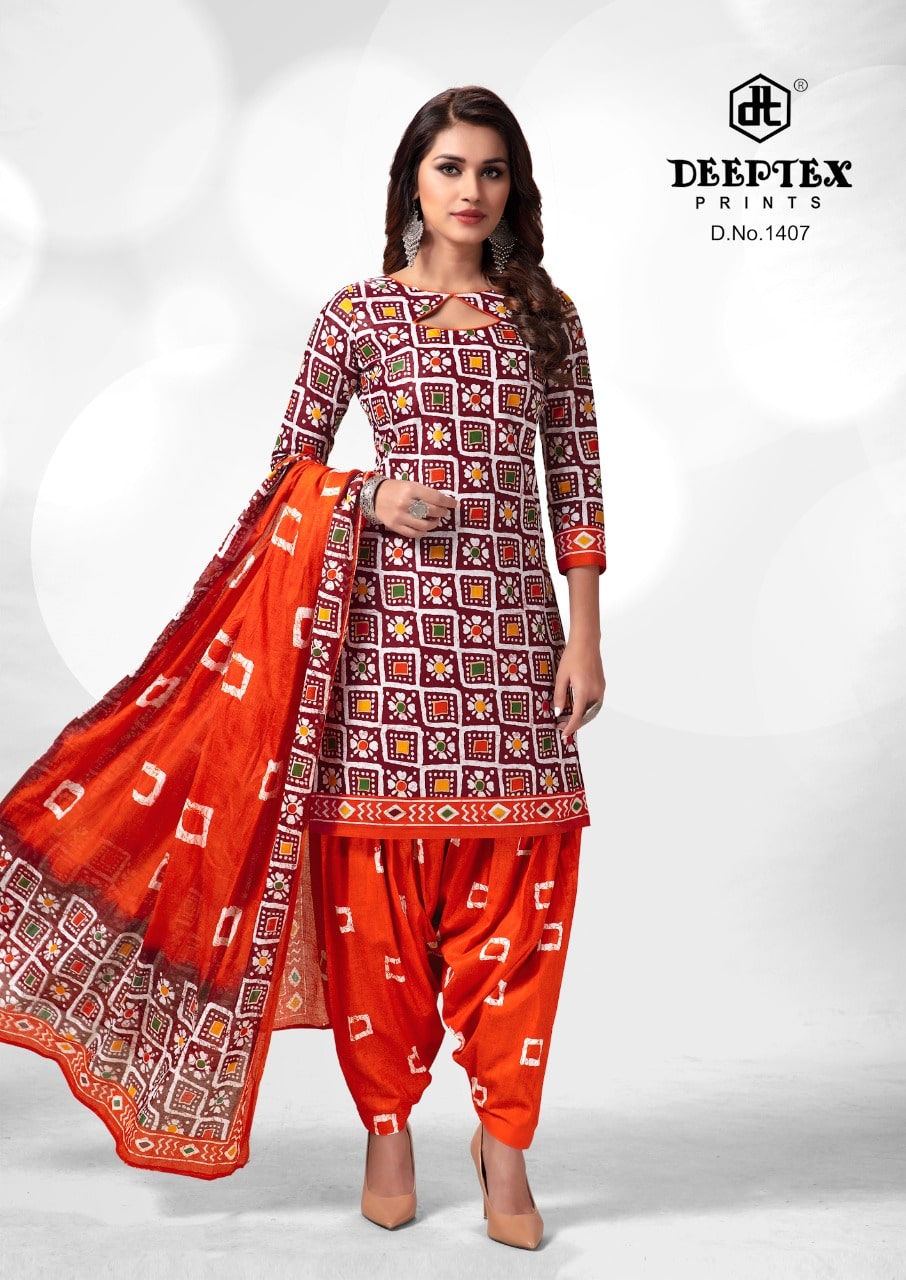 Deeptex Batik Plus Vol 14 Regular Wear Cotton Dress Material Catalog