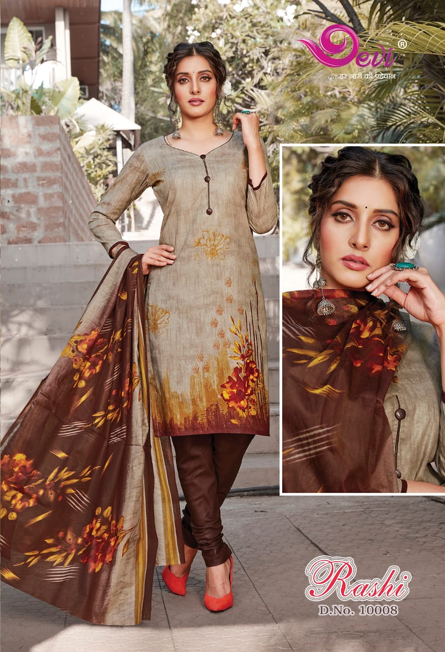Devi Rashi Vol  10 Cambric Cotton Regular Wear Dress Material Catalog