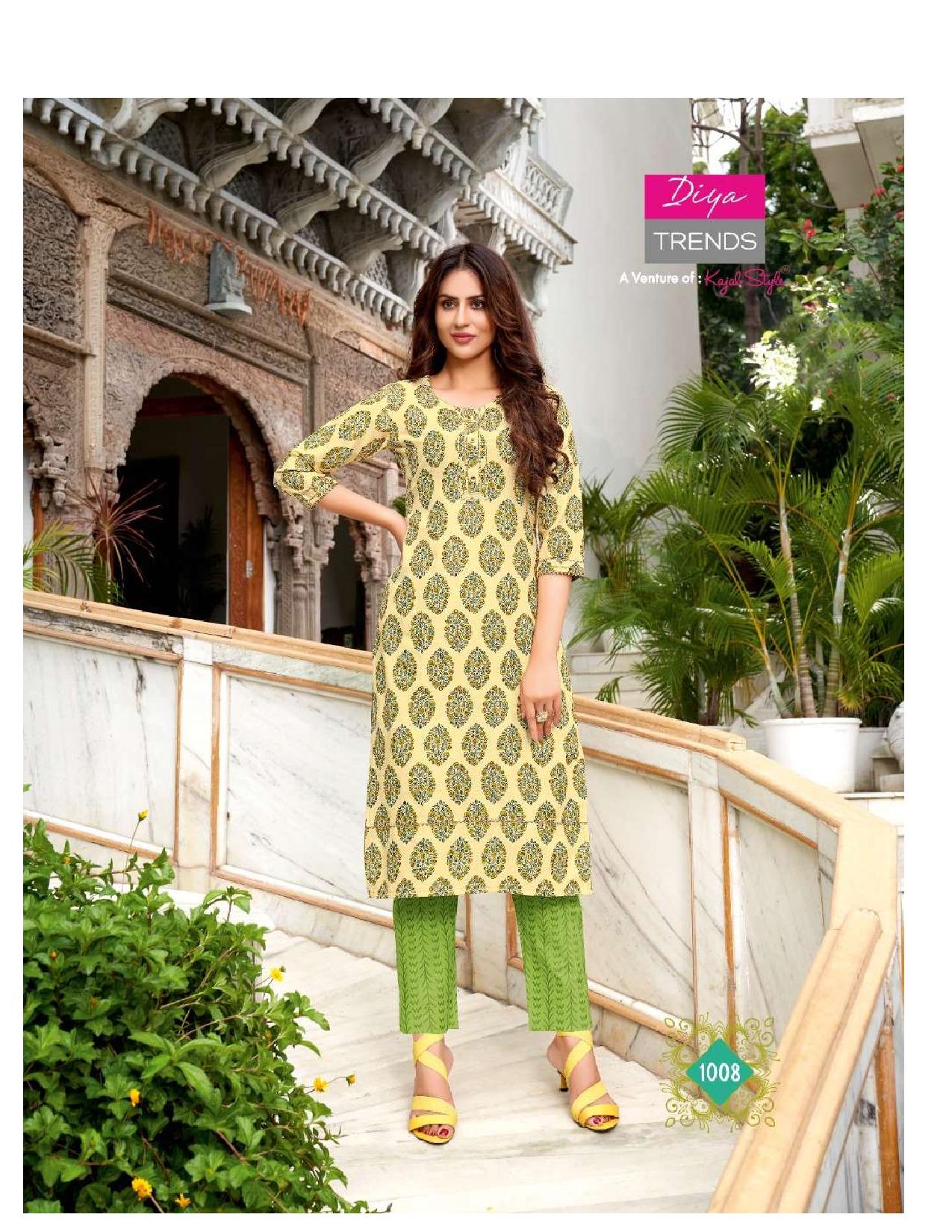 Diyatrends  Cotton Candy  Vol  1 Fancy Wear Cotton Kurti With Bottom Catalog