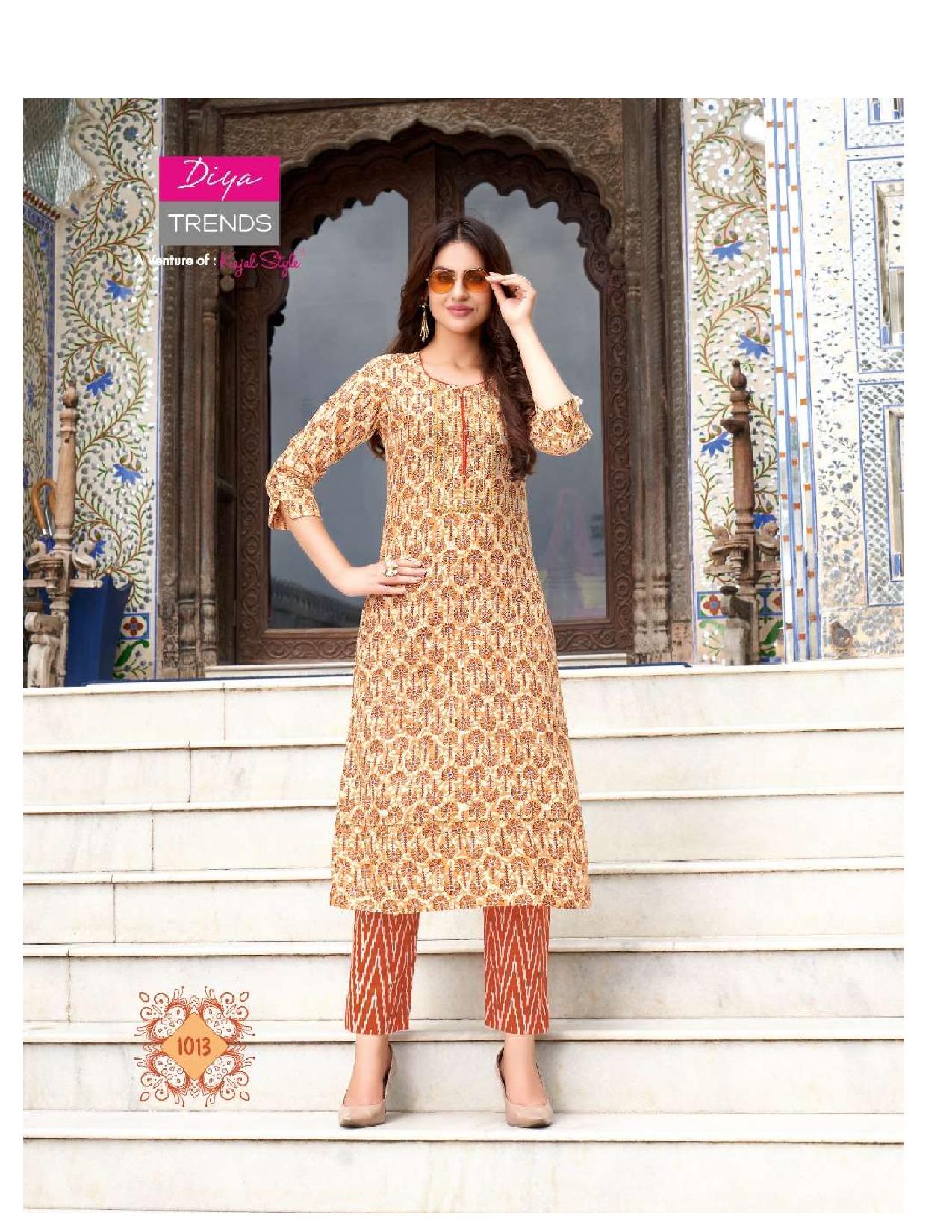 Diyatrends  Cotton Candy  Vol  1 Fancy Wear Cotton Kurti With Bottom Catalog