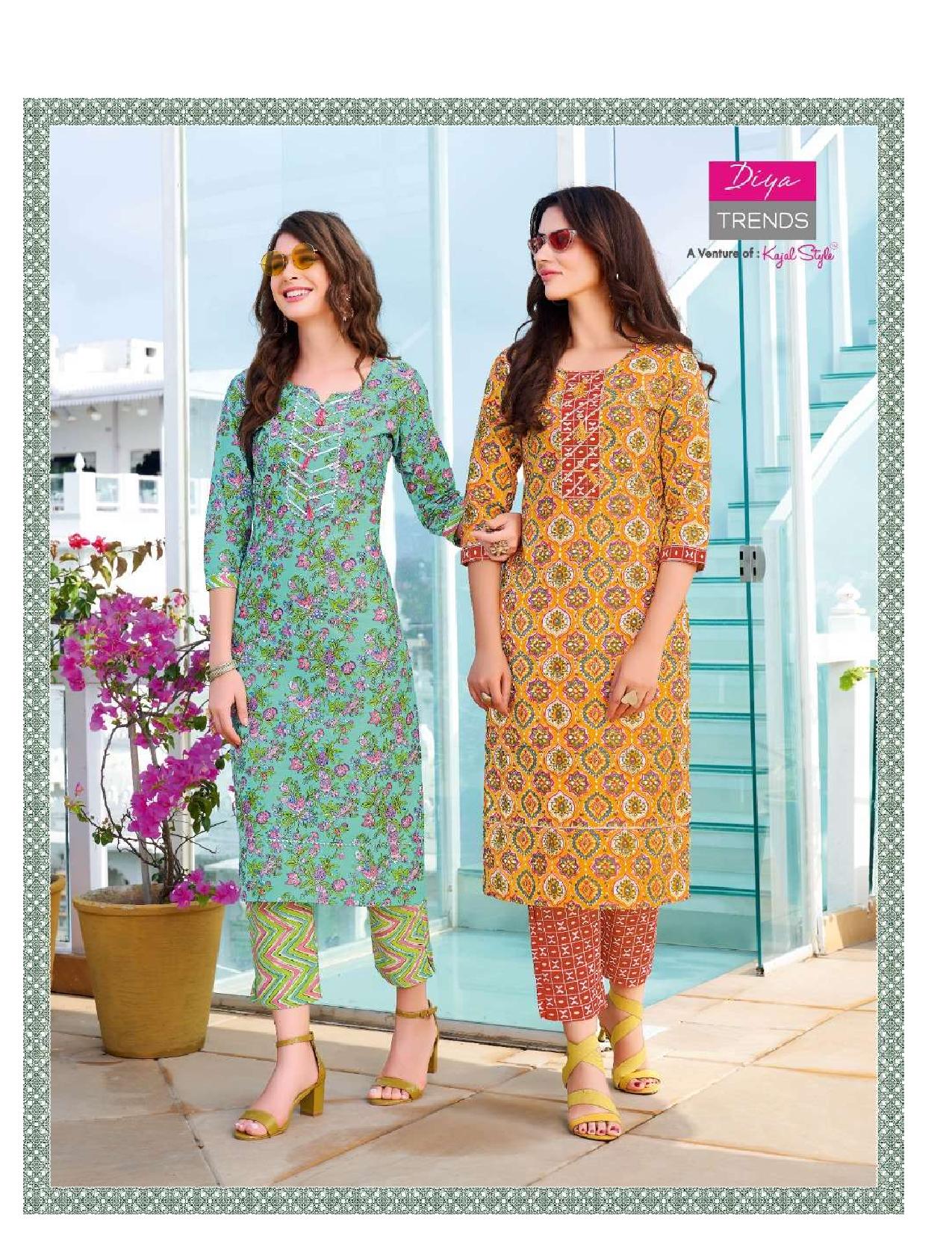 Diyatrends  Cotton Candy  Vol  1 Fancy Wear Cotton Kurti With Bottom Catalog