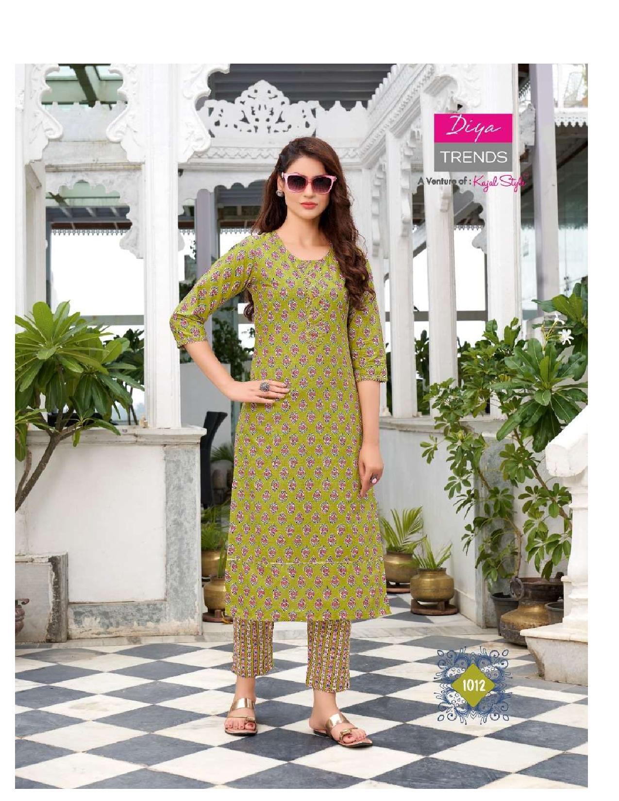 Diyatrends  Cotton Candy  Vol  1 Fancy Wear Cotton Kurti With Bottom Catalog