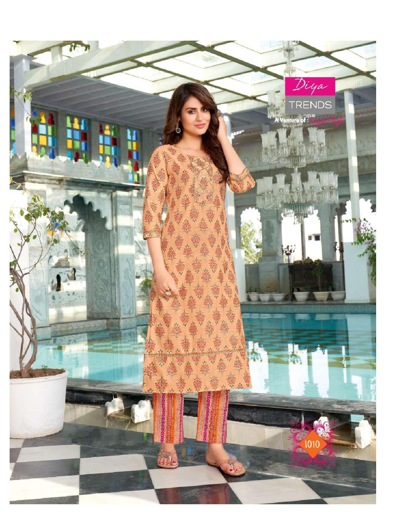 Diyatrends  Cotton Candy  Vol  1 Fancy Wear Cotton Kurti With Bottom Catalog