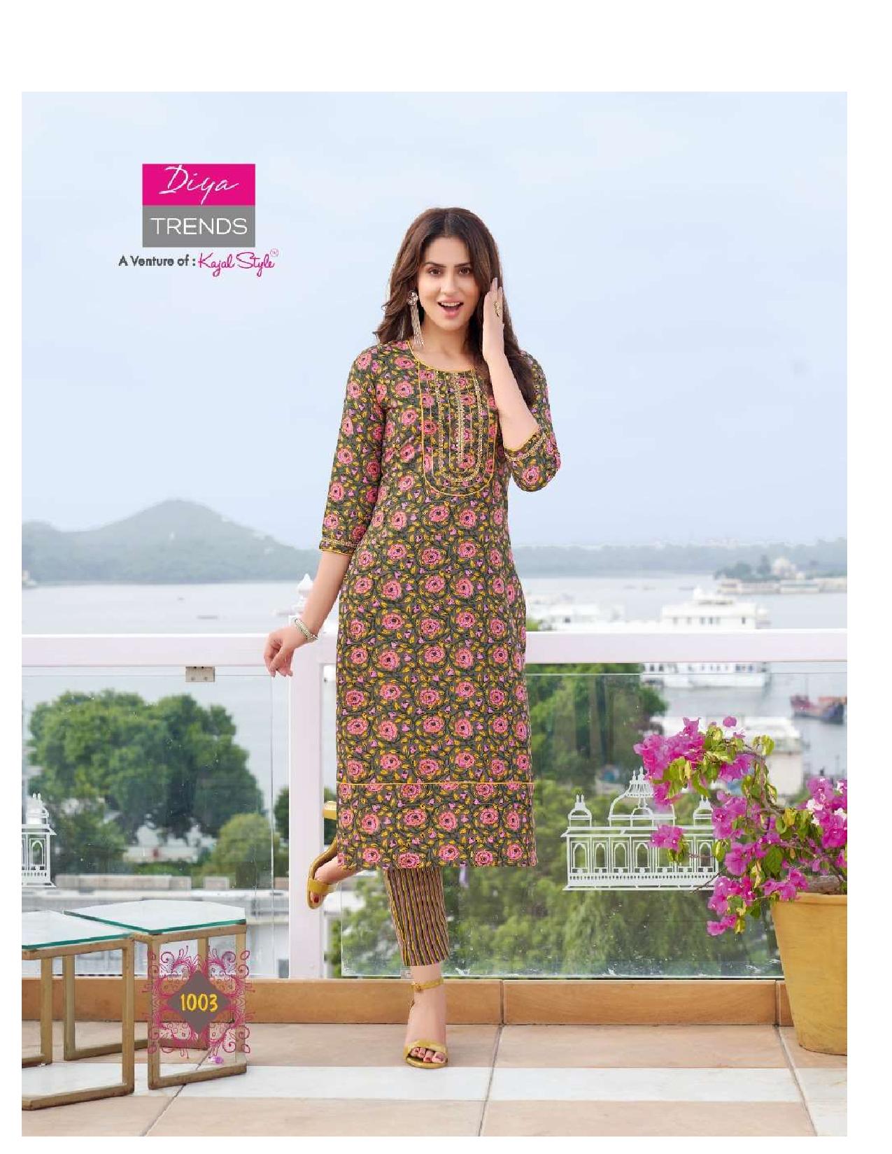 Diyatrends  Cotton Candy  Vol  1 Fancy Wear Cotton Kurti With Bottom Catalog