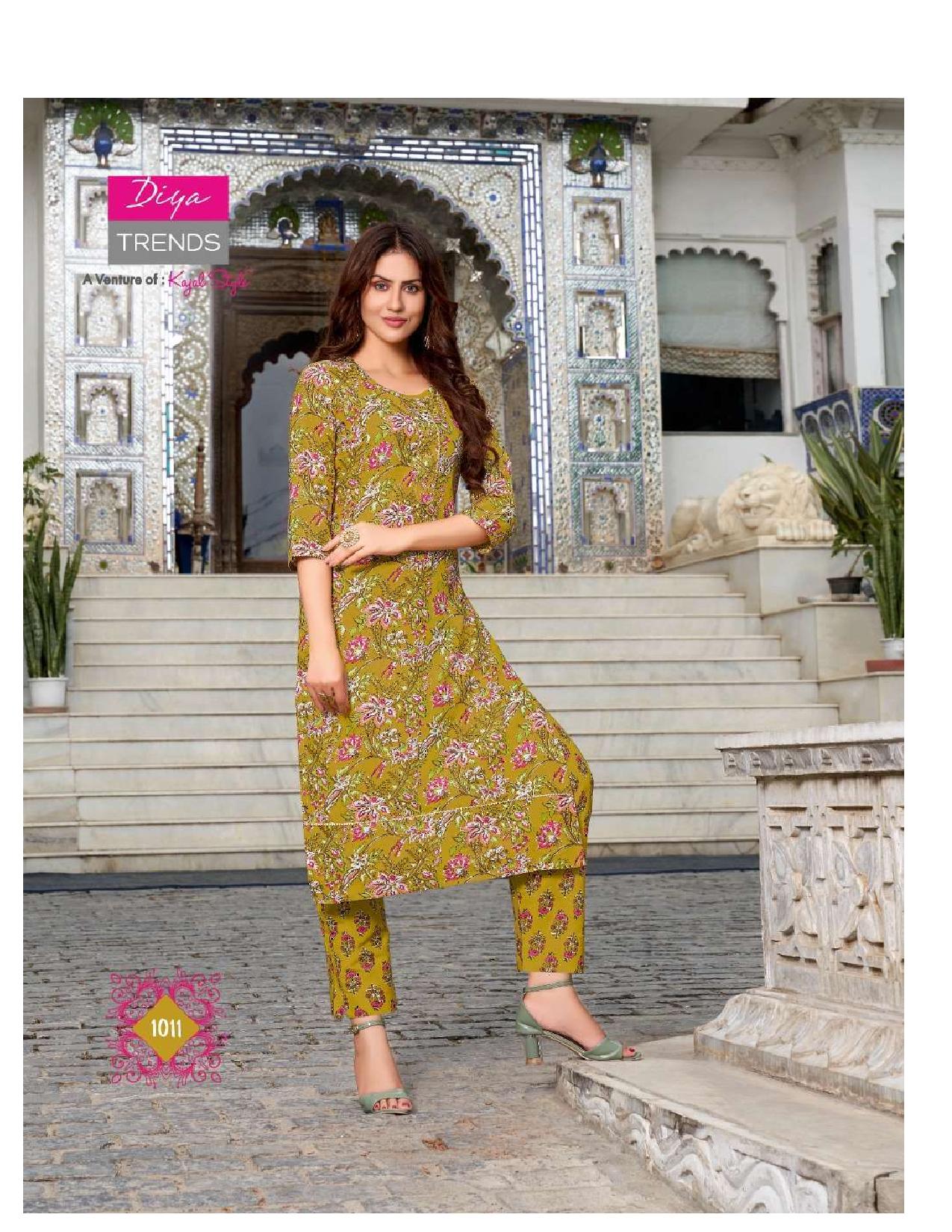 Diyatrends  Cotton Candy  Vol  1 Fancy Wear Cotton Kurti With Bottom Catalog