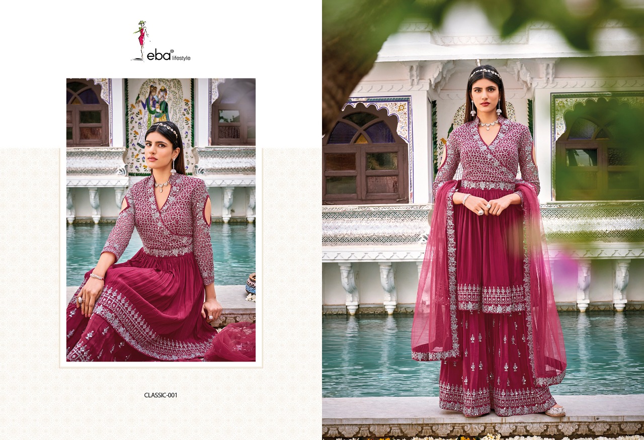 Eba Classic Vol  3 Georgette Wear Designer Salwar Suits Catalog