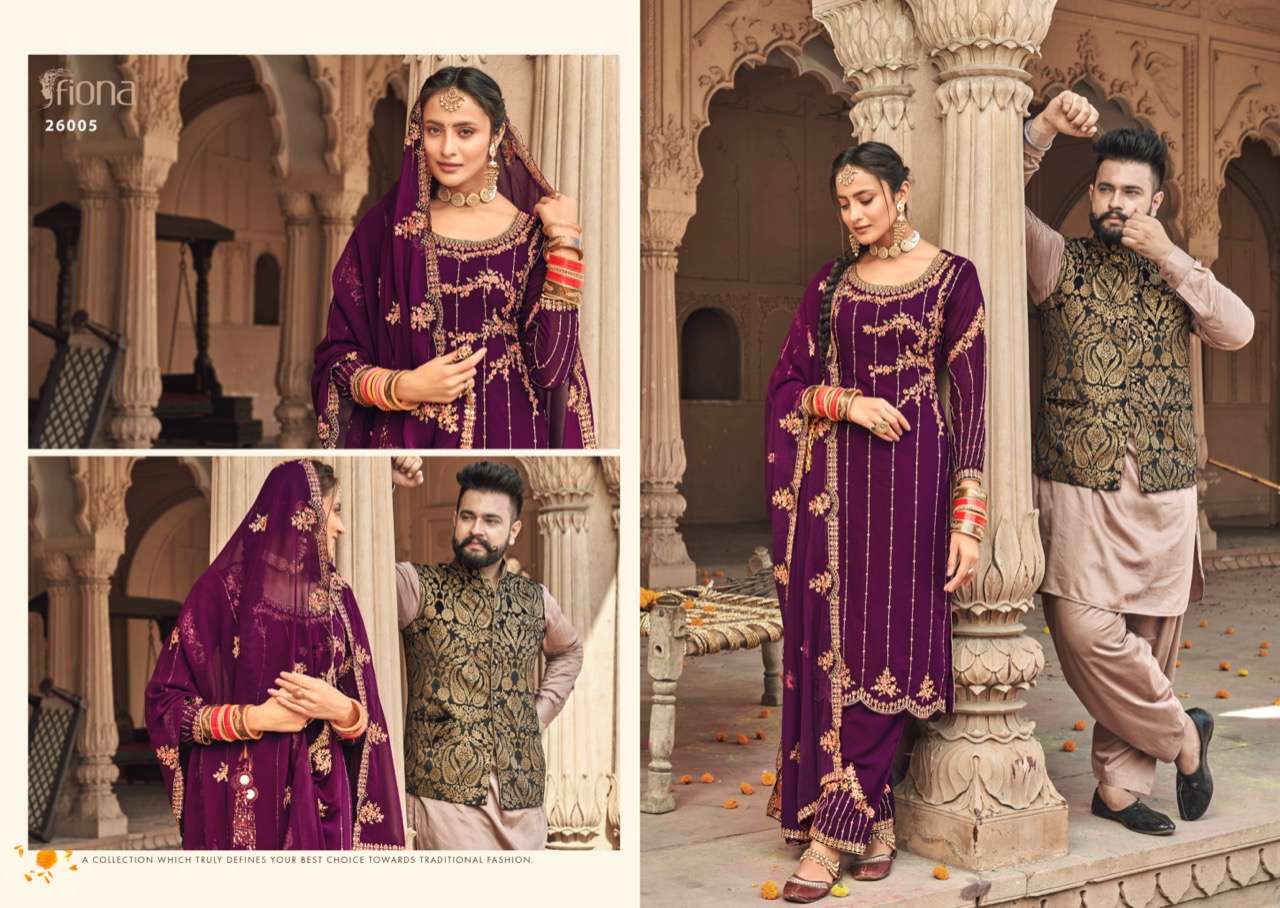 Fiona Kudi Silk Georgette With Embroidery And Sequence Work Salwar Suits Catalog