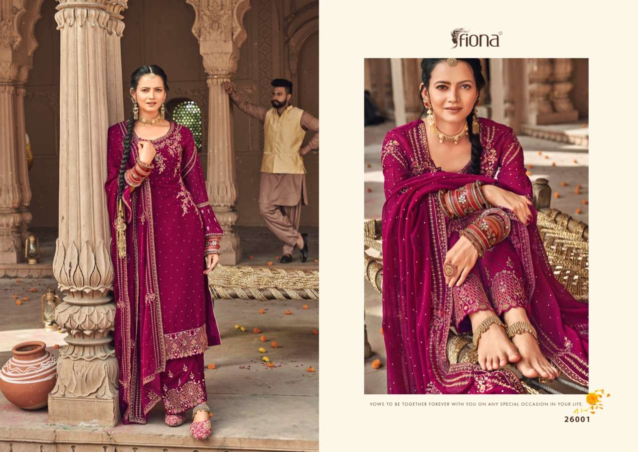 Fiona Kudi Silk Georgette With Embroidery And Sequence Work Salwar Suits Catalog