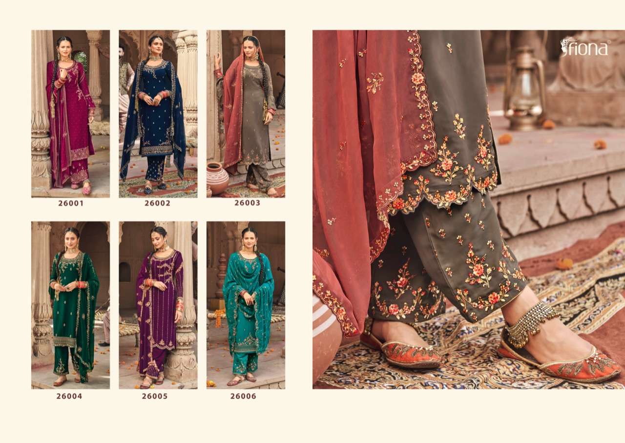 Fiona Kudi Silk Georgette With Embroidery And Sequence Work Salwar Suits Catalog