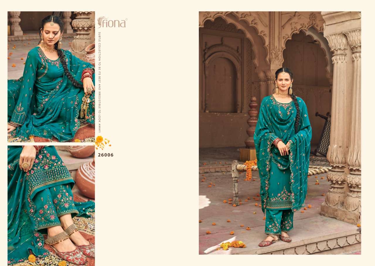 Fiona Kudi Silk Georgette With Embroidery And Sequence Work Salwar Suits Catalog