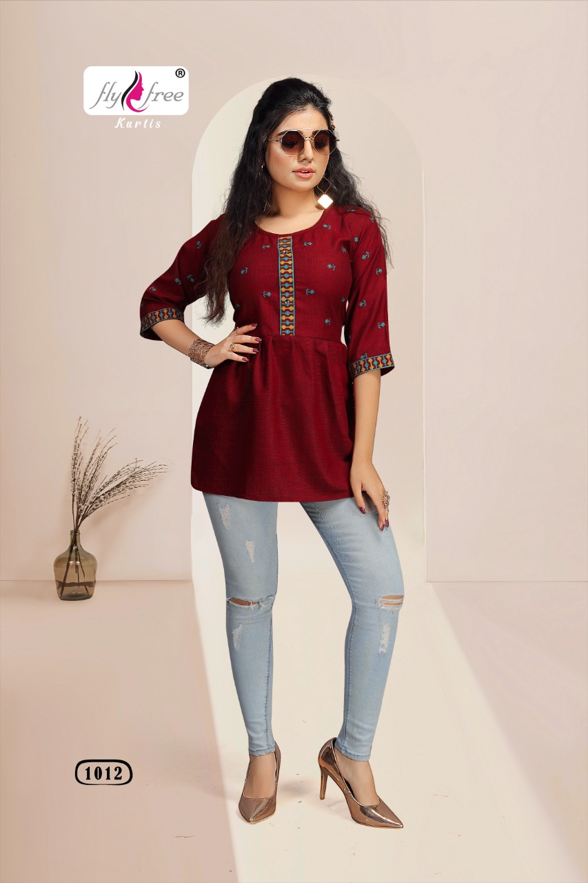 Fly Free Mrtrix Designer Cotton Western Top Catalog