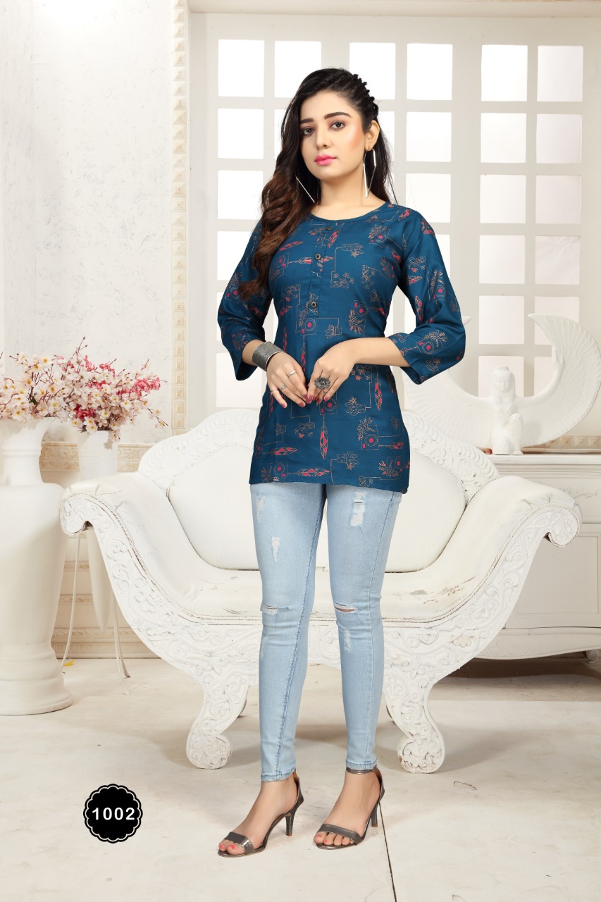 Fly Free Pantaloon  Vol 3 Fancy Muslin Western Top