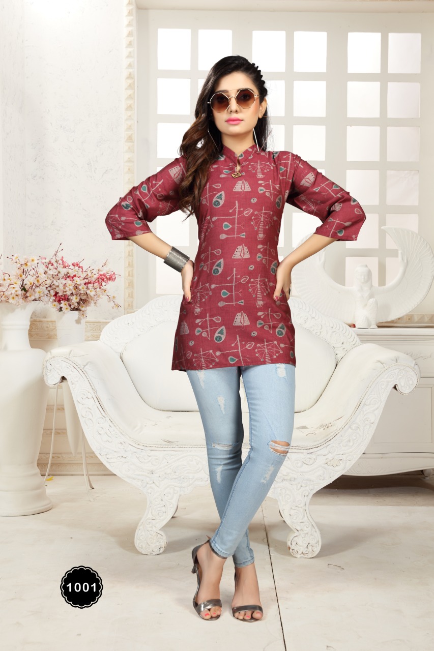 Fly Free Pantaloon  Vol 3 Fancy Muslin Western Top