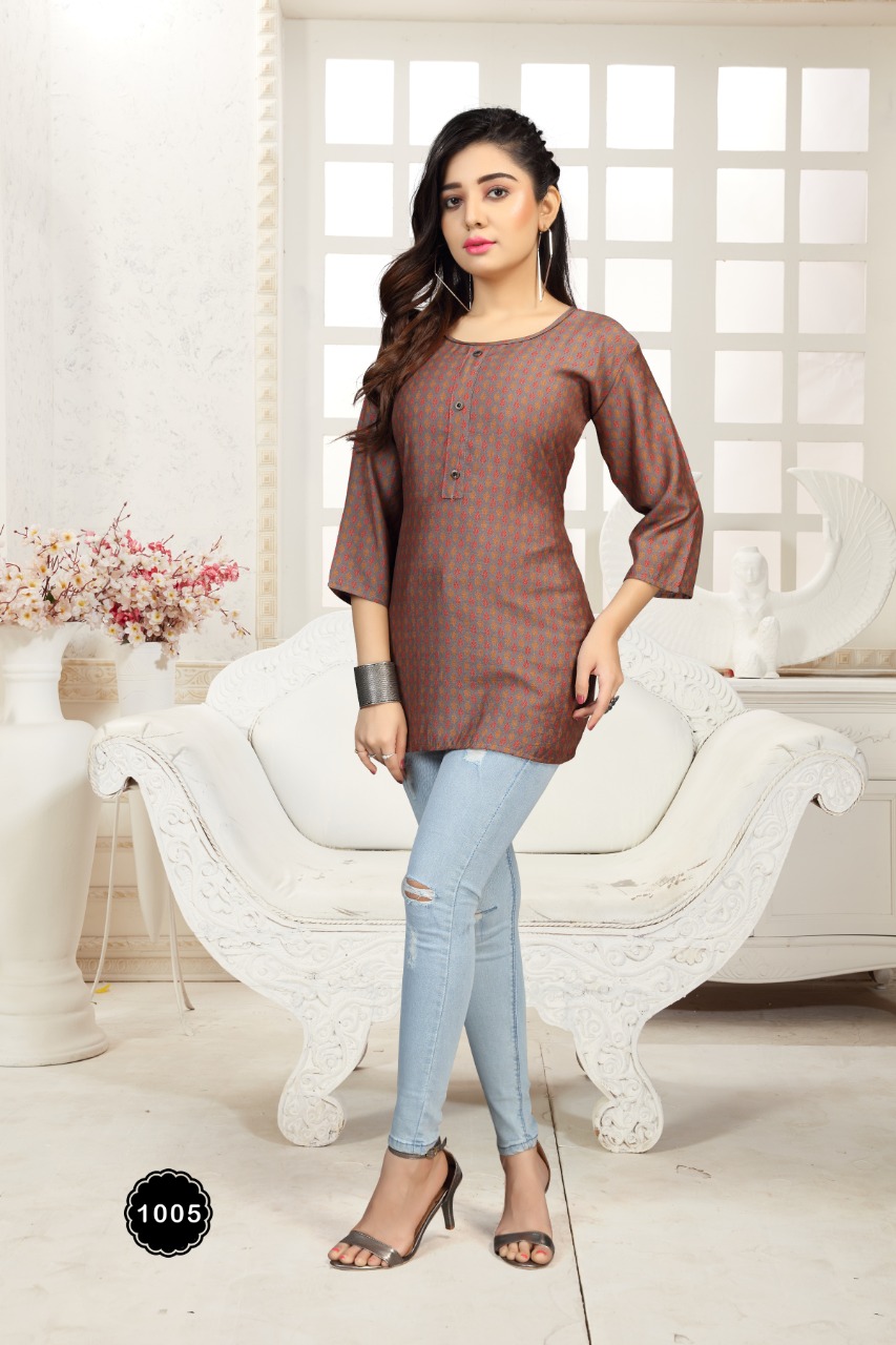 Fly Free Pantaloon  Vol 3 Fancy Muslin Western Top
