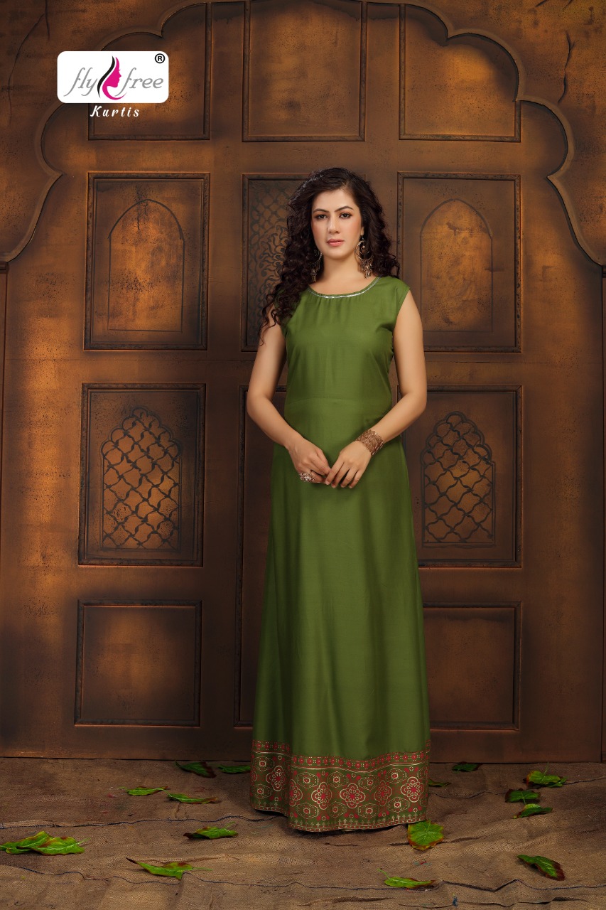 Fly Free  Solar Buy Designer Ladies Long Gowns Style  Kurti Catalog