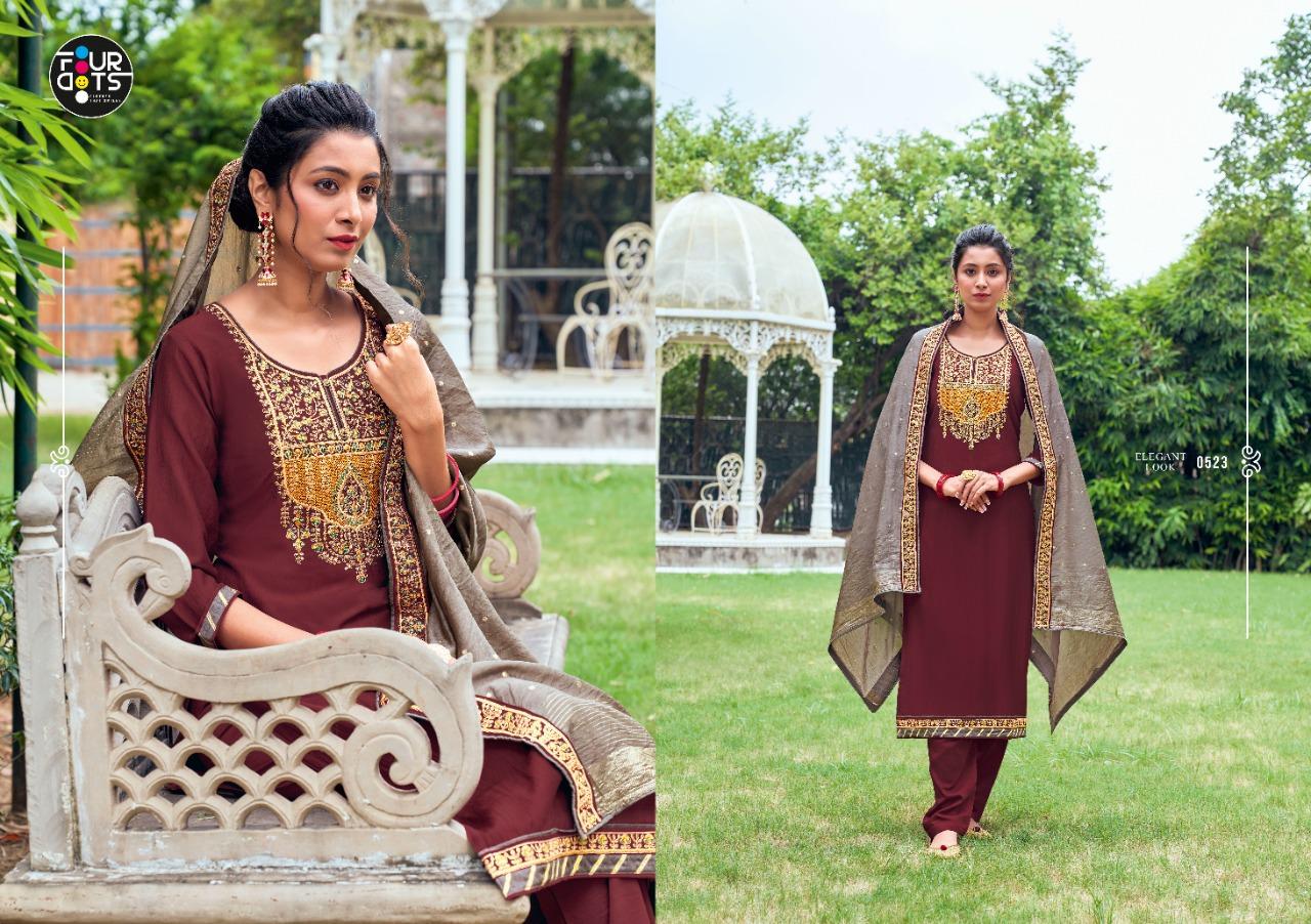 Four Dots Manjari  Vol 6 Prampara Silk Designer Salwar Kameez Catalog