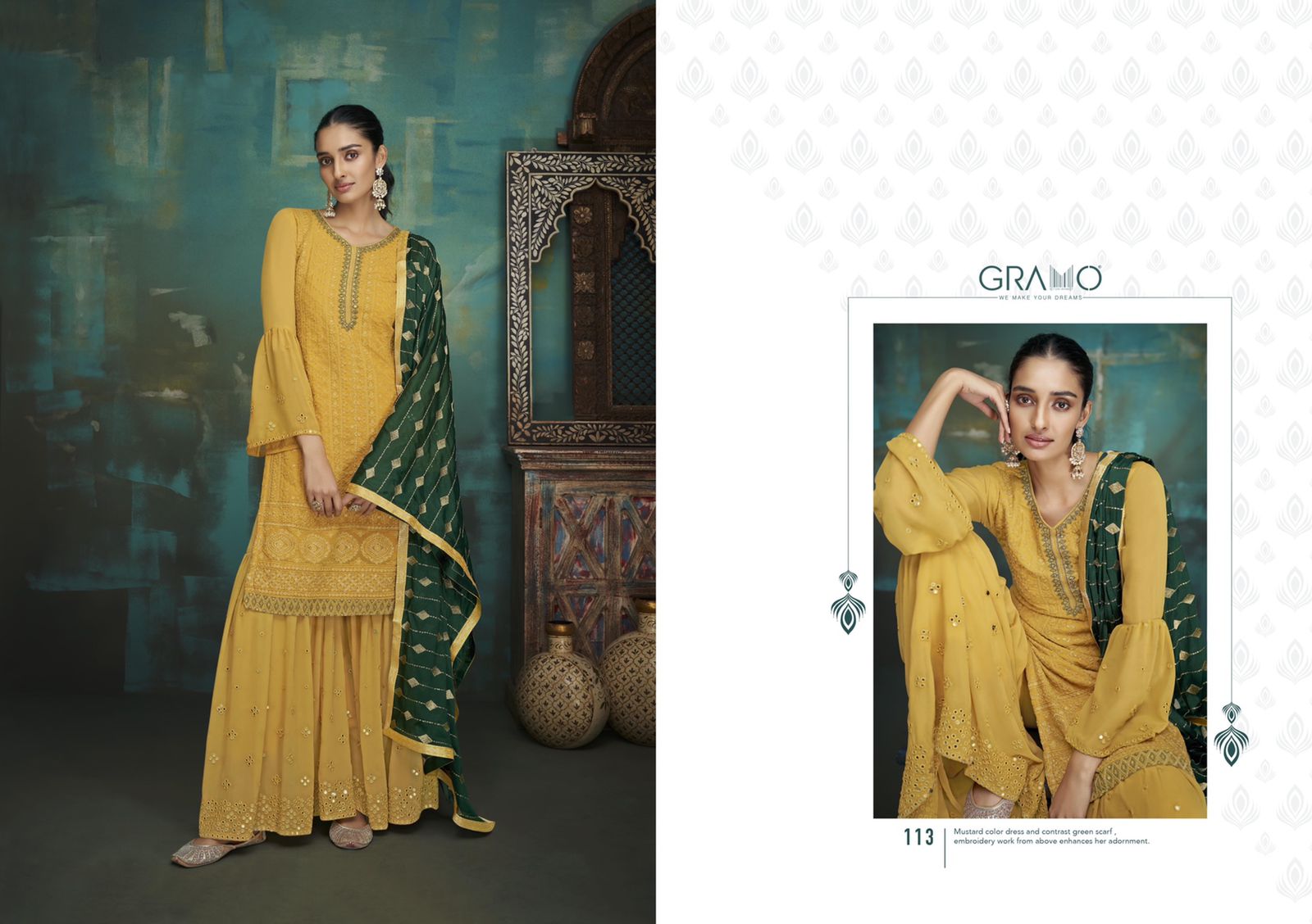 Gramo Bride Vol 1 Georgette Wear Designer Salwar Kameez Catalog
