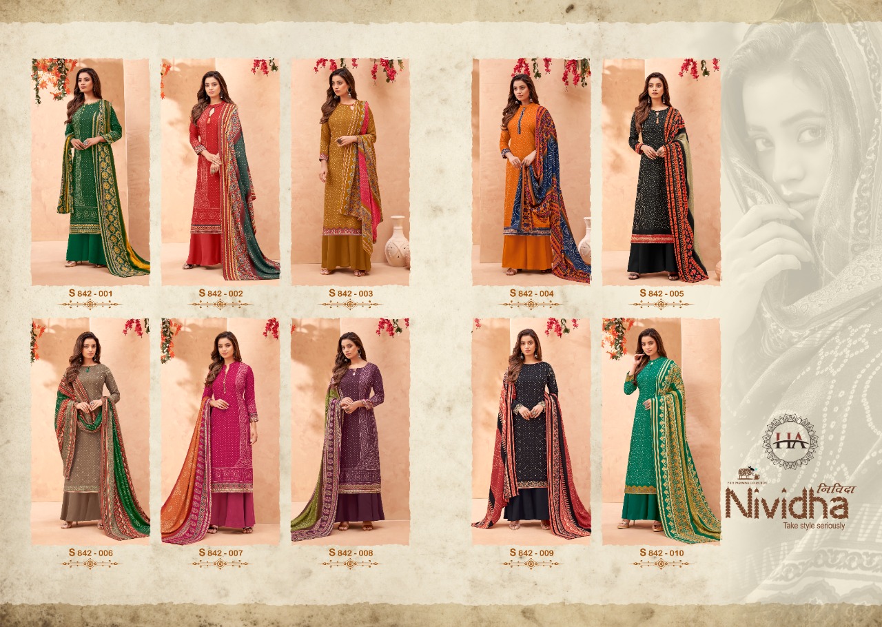 Harshit Nividha Winter Wear Wool Pashmina Collection
