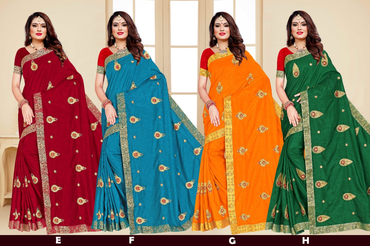 Ranjna One Plus Embroidery Warked Fastive Wear Saree Collection