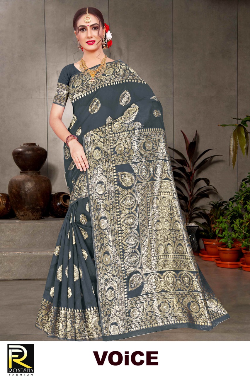 Ranjna Voice Cotton Silk Formal Wear Saree Collection