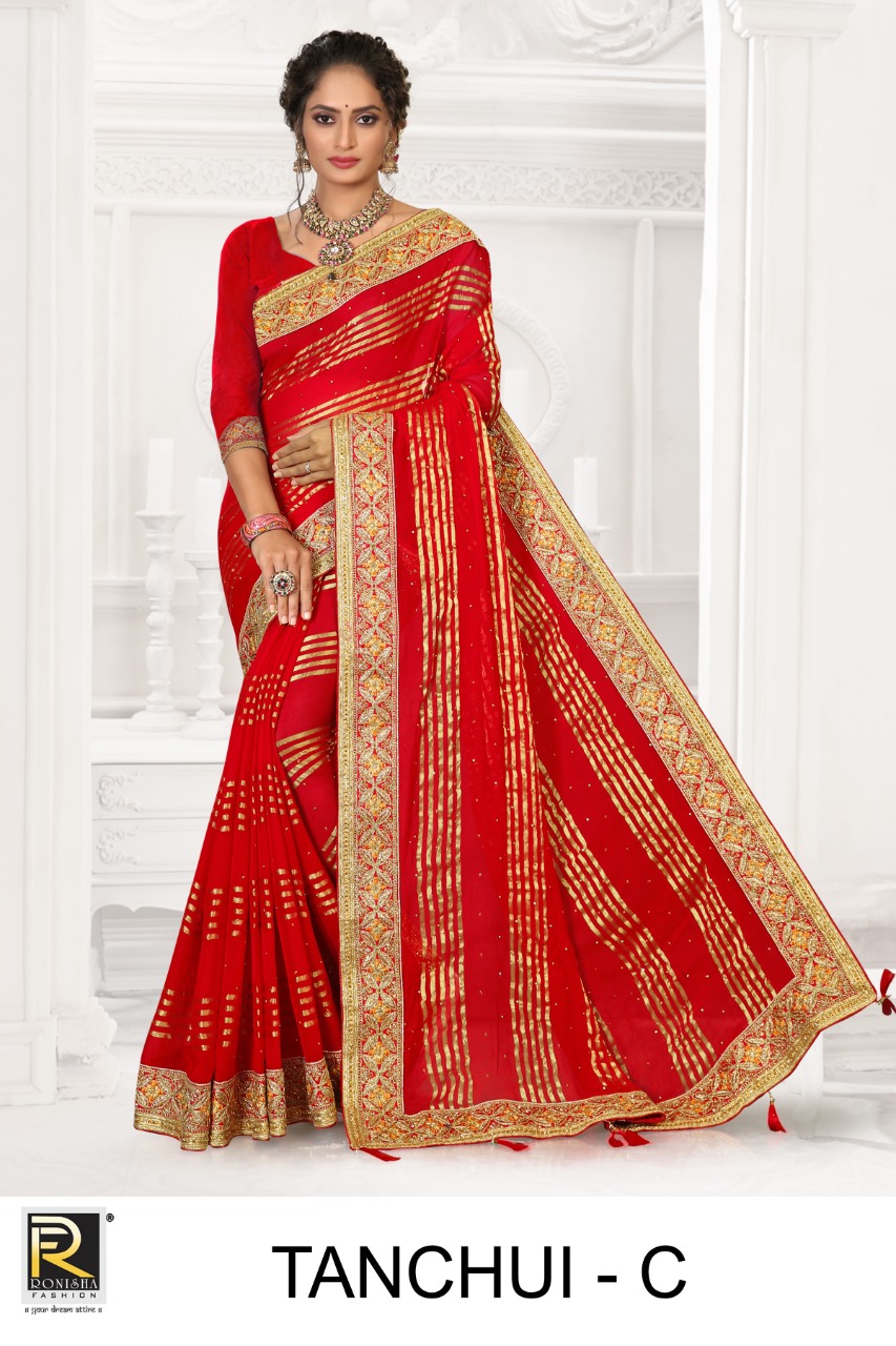Ranjna Tanchui Viscose Bollywood Style Designer Saree Collection
