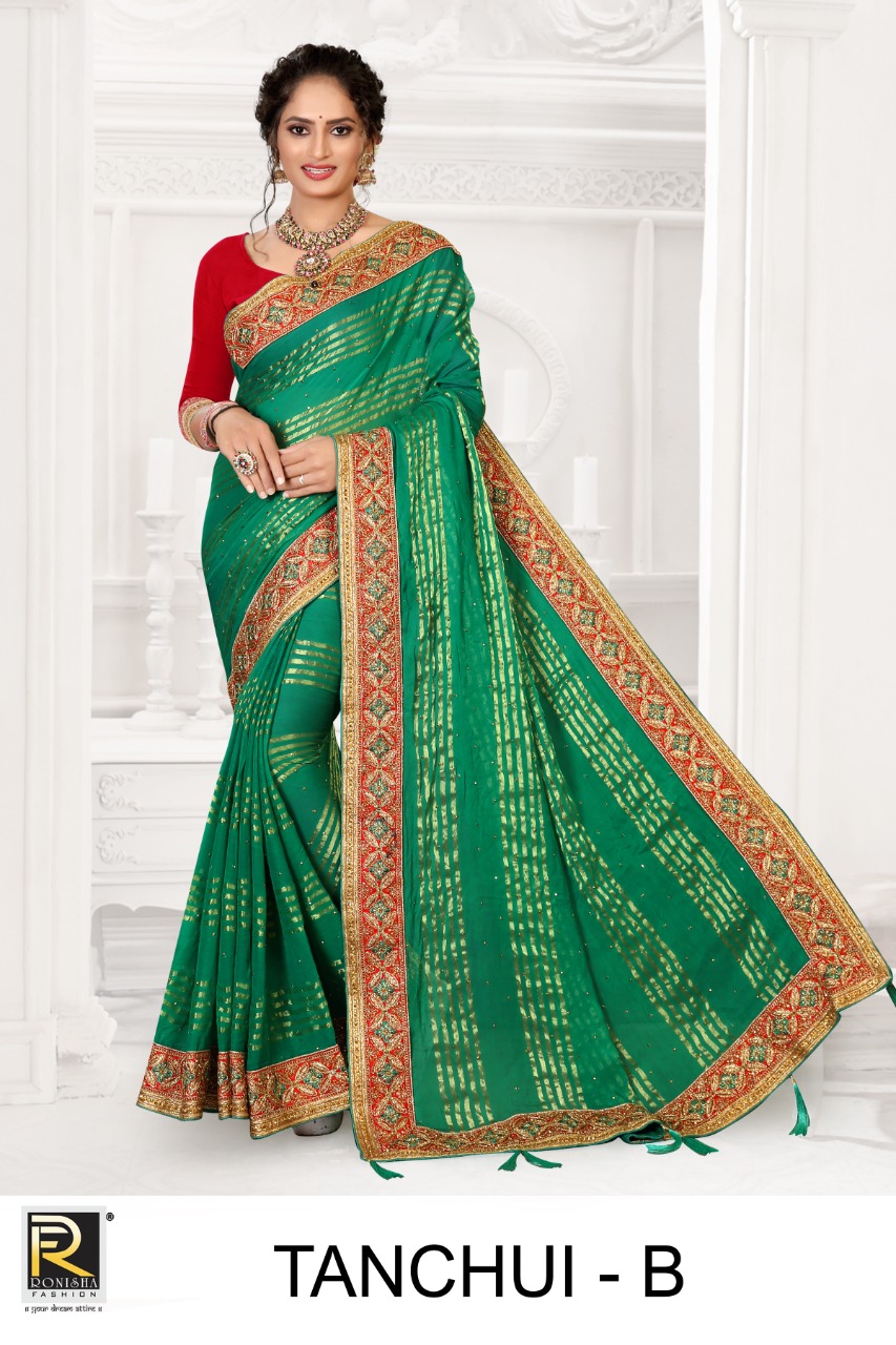 Ranjna Tanchui Viscose Bollywood Style Designer Saree Collection