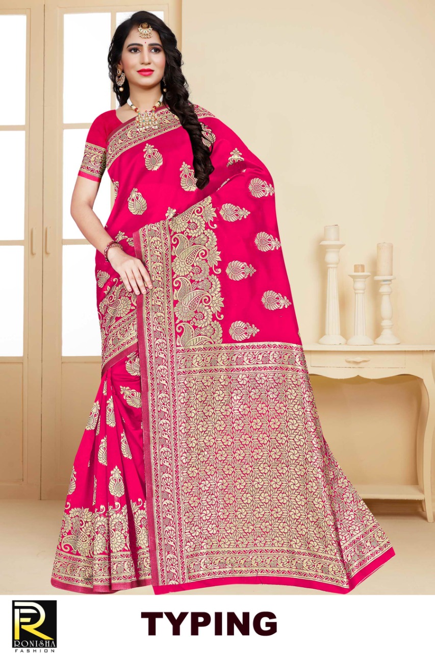 Ranjna Typing Ethnik Wear Silk Saree Amazing Collecton