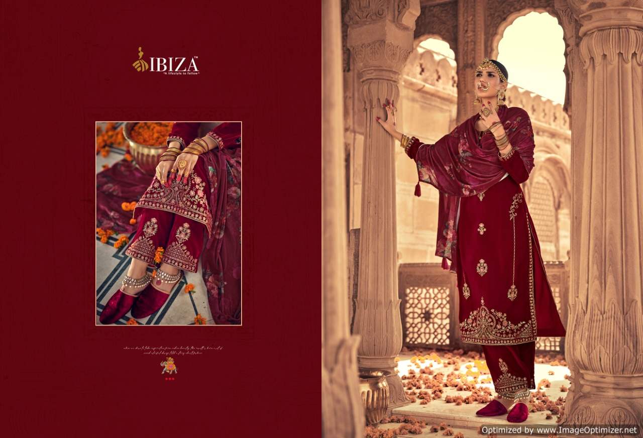 Ibiza Arushi Wedding Wear Velvet Designer Salwar Kameez Catalog
