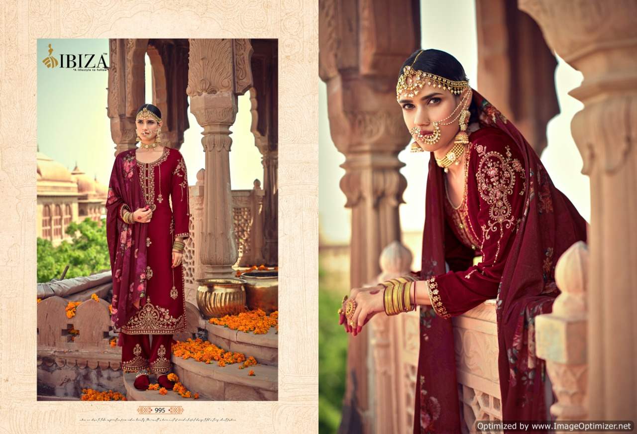 Ibiza Arushi Wedding Wear Velvet Designer Salwar Kameez Catalog